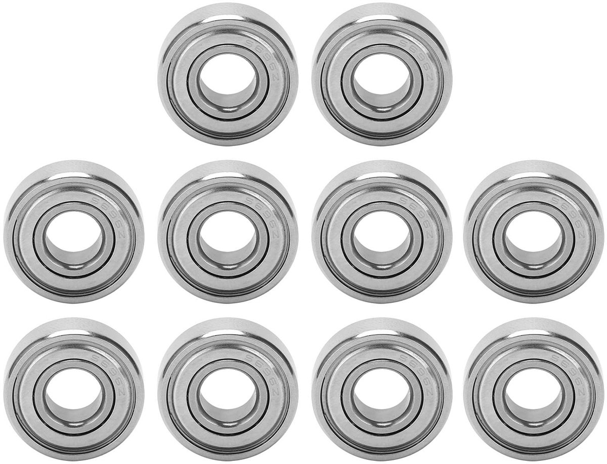 Dailygoody - Mini Lagertjes - Hoogwaardige Roestvrijstalen Bal Lagertjes - Compact Formaat - Voor Hoge Rotatiesnelheid - Perfect voor Modelbouw - 10 S...