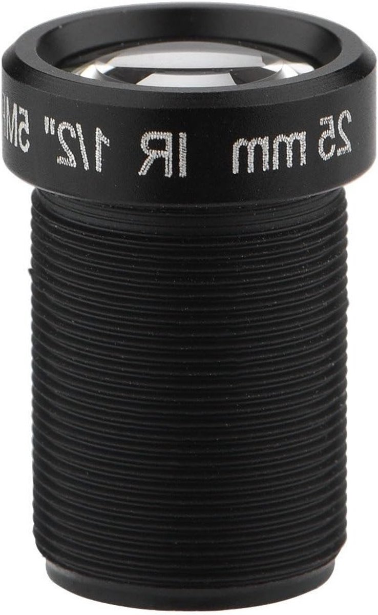 CCTV Camera Lens 5 Megapixels met 25mm Brandpuntsafstand en Nachtzicht voor M12 x 0.5 IP Camera's, Geschikt voor Beveiliging en Toezicht