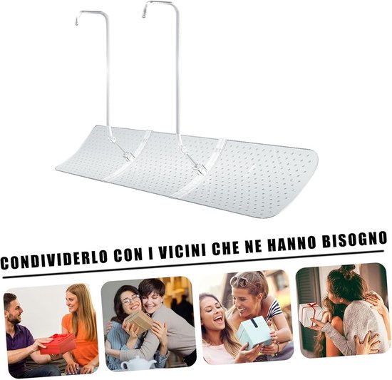 Airco Deflector - Wand Windscherm - Comfort Verhogend - 180 Graden Verstelbaar - 90 x 18 cm - Transparant — afbeelding 4