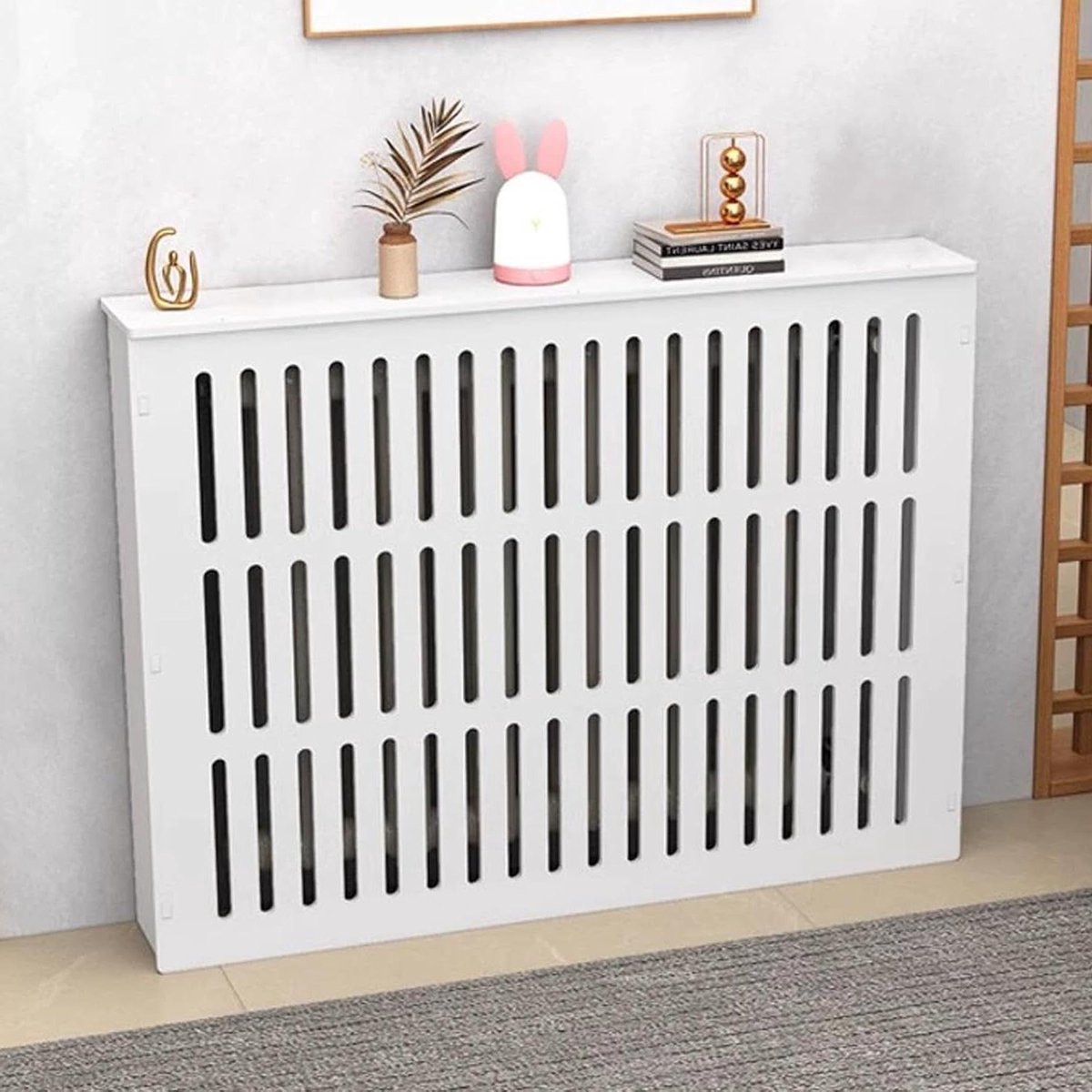 Radiatorbekleding - Radiatorombouw - Ruimte Verfraaien - Vochtbestendig - 70x70x20 cm - Wit