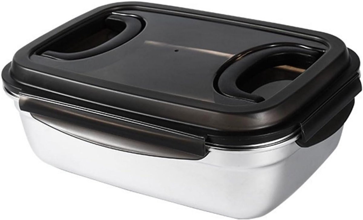 Opbergdoos RVS - Voedselcontainer Lekvrij - Keuken Organiseren - Vaatwasserbestendig - 3800ml - Meerkleurig