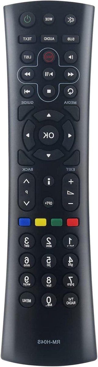 Vervang Afstandsbediening - Universele Controller - TV Bediening - Directe Werking - 15 cm - Zwart