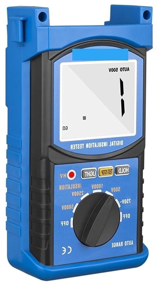 Isolatieweerstandstester - Megohmmeter Meter - Elektrische Inspectie - 5000V Testspanning - 200 GΩ Bereik - Diverse Kleuren