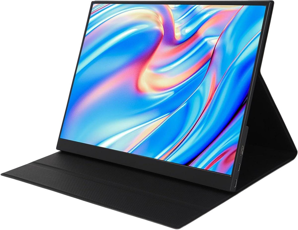 Draagbaar 2K Scherm - Extern Display - Productiviteit Verhogen - Touchscreen Functionaliteit - 14 Inch - Zwart