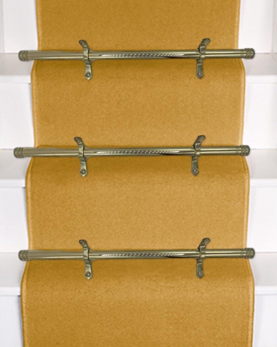 Traproedes - Tapijtstang - Huisdecoratie - Vintage messing - 50 cm - Messing