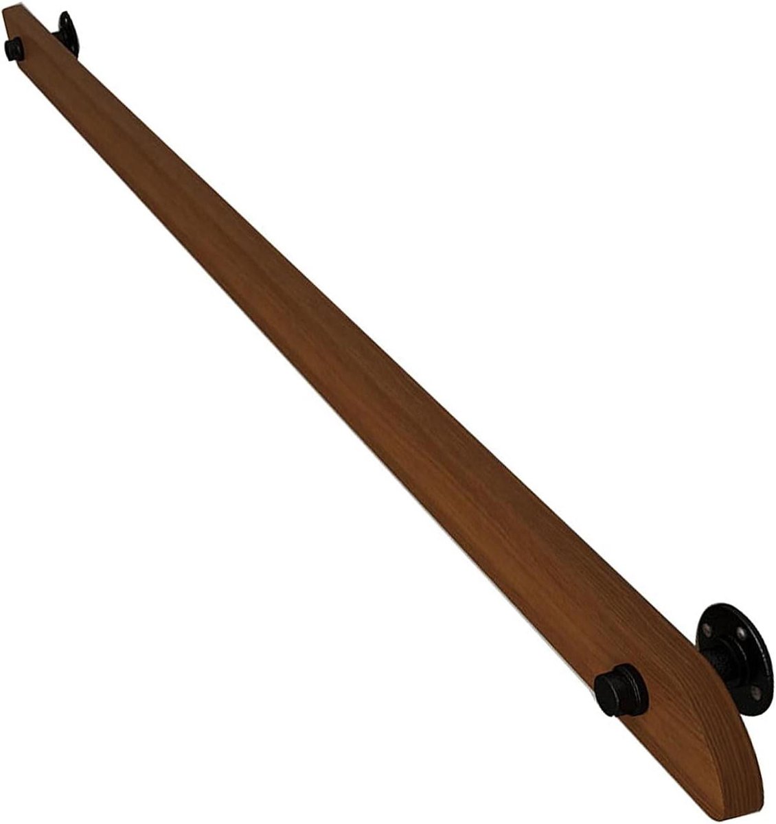 Trapleuning Kit - Houten Handgreep - Extra Veiligheid - Massief Hout - 270cm - Natuurlijk
