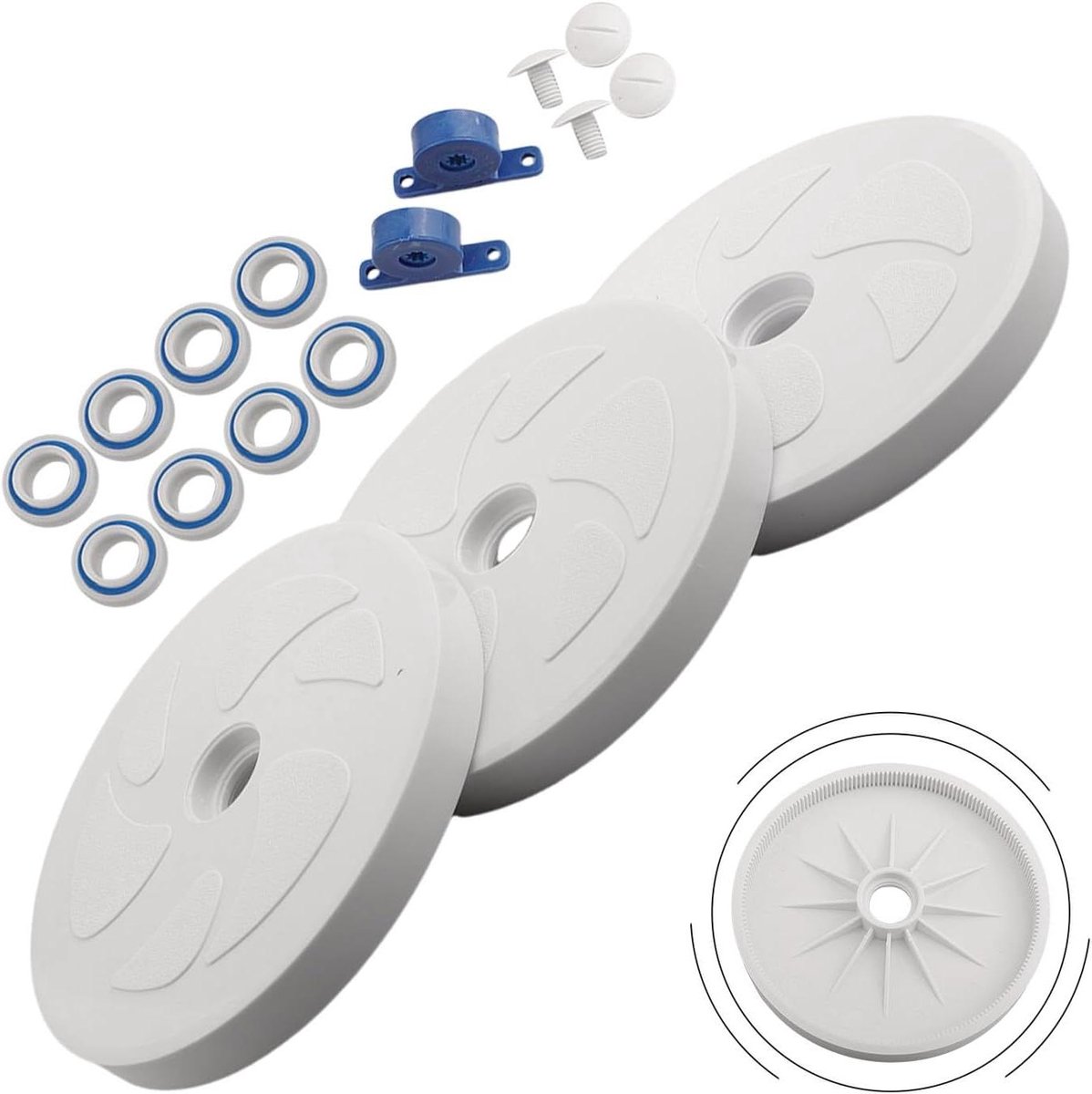 Zwembad Reiniger Onderdelen – Reparatieset Wielen – Zwembad Onderhoud – Complete Set Inclusief Lagers – Grote Wielen – Zwart Zwembad Reiniger Onderdelen – Reparatieset Wielen – Zwembad Onderhoud – Complete Set Inclusief Lagers – Grote Wielen – Zwart