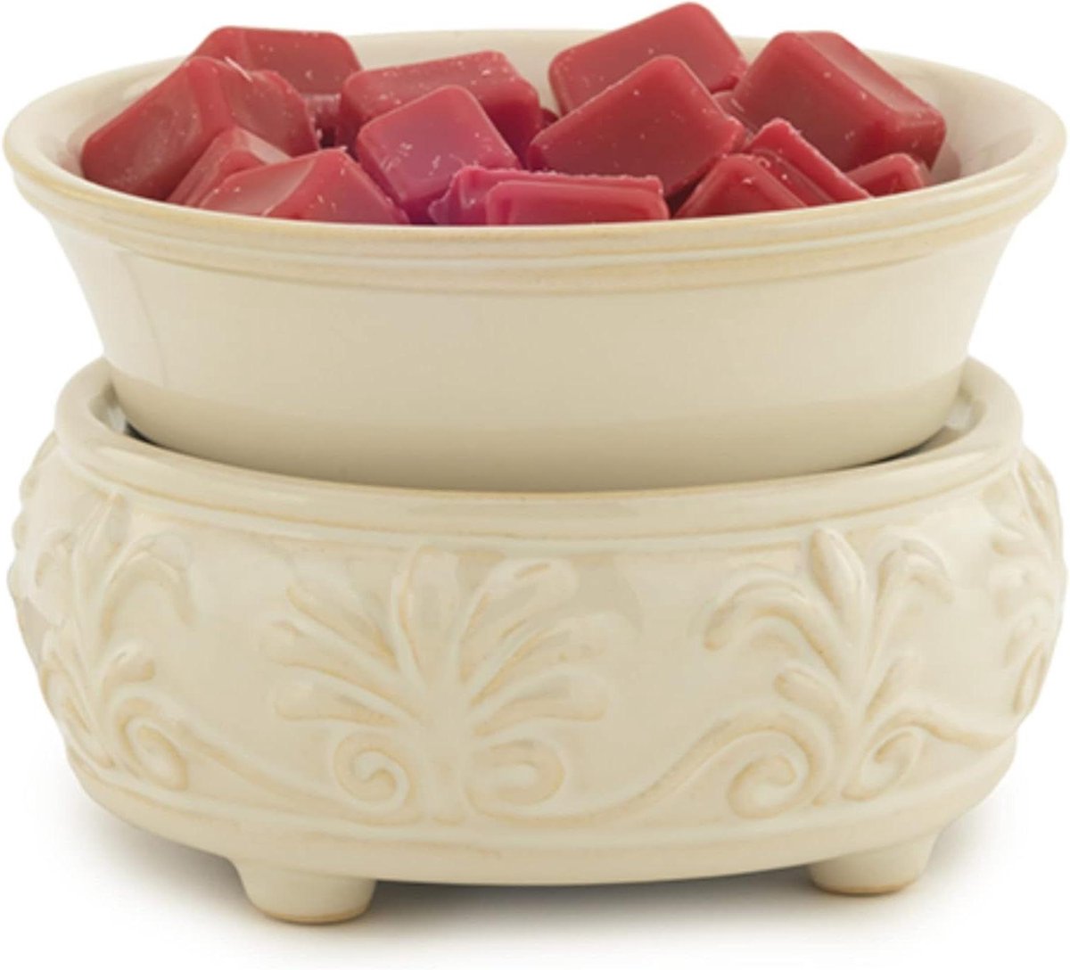 Geurwarmer 2-in-1 - Wax smelter - Ruimte verfrissen - Veilig en economisch - 5.5 inch breed - Zandsteen