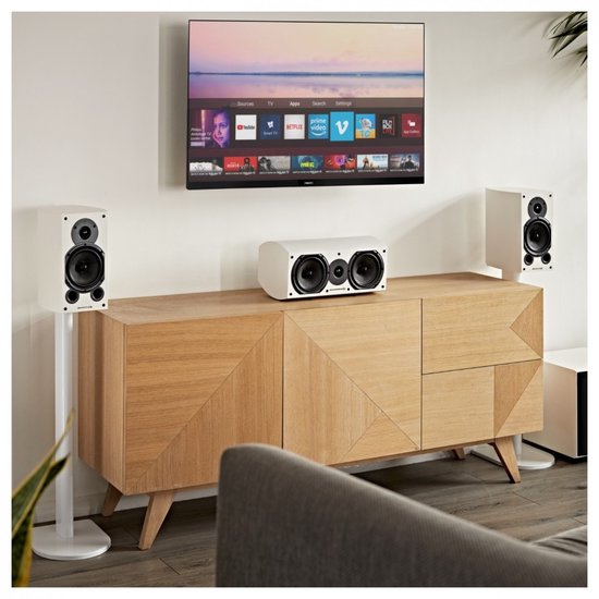 Wharfedale Diamond 9.1 Bookshelf Speakers (Pair), White — afbeelding 5