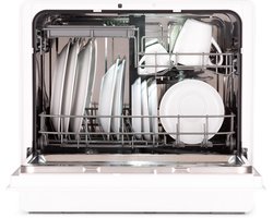 Klarstein Vaatwasser Mini voor 5 Couvert, Stille Kleine Vaatwasser met 7 Programma’s, Kleine Tafelvaatwasser voor Thuis, Kantoor en Camping, Mini Vaatwasser met Wateraansluiting - Vaatwasmachine Afwasmachine Mini-Vaatwasser - 8L - Touch Vrijstaand