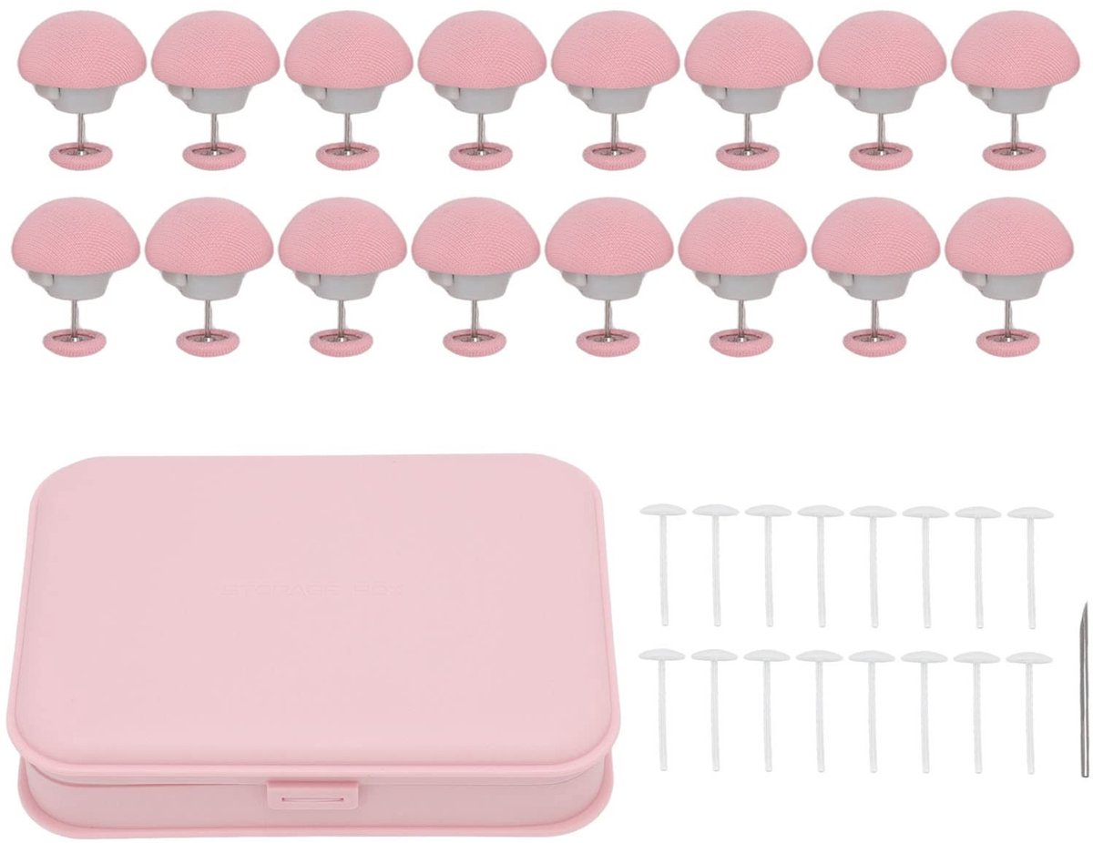 Dailygoody - Bed Dekbedovertrek Bevestiging Clips - Quilt Fixator - Roze - Paddestoelvorm - Ideaal voor Thuis - Kussen Bevestigingsmiddelen