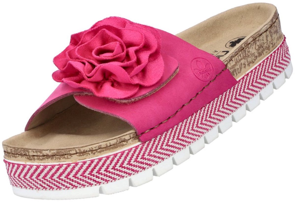 Rieker dames muiltjes roze
