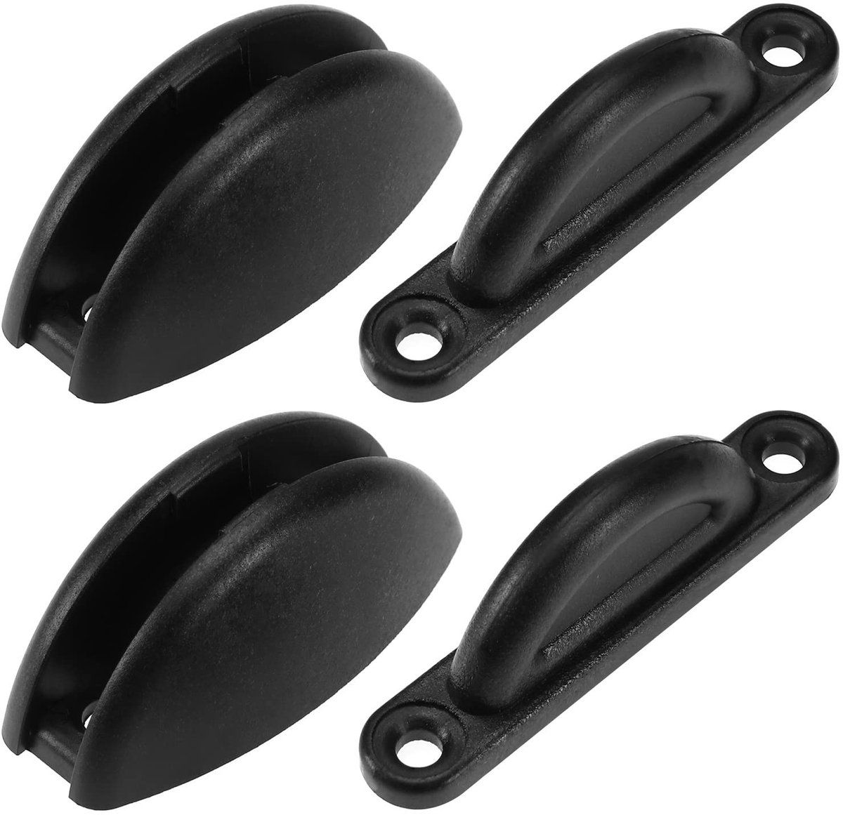 Dailygoody - Caravan Deurstopper - Deurhouder - Duurzaam - Zwart - Deurretainer - Bescherming voor Camper en Boot - 2 Stuks