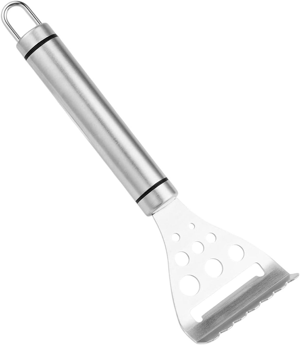 Kaasschaaf - Kaas Snijder - Kaas Snel Snijden - Instelbare Snijdikte - 19x7x2 cm - Zilver