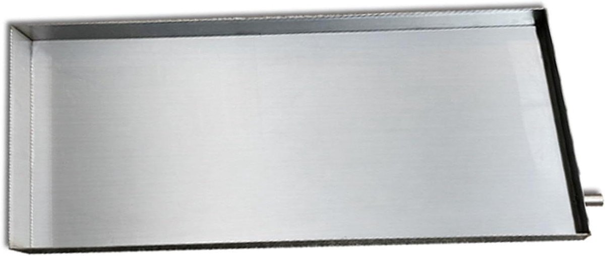 Wasmachine Lekbak - Wateropvangbak Afvoerbak - Voorkomt Waterlekkage - Stevig Roestvrij Staal - 80x60 cm - Zilver