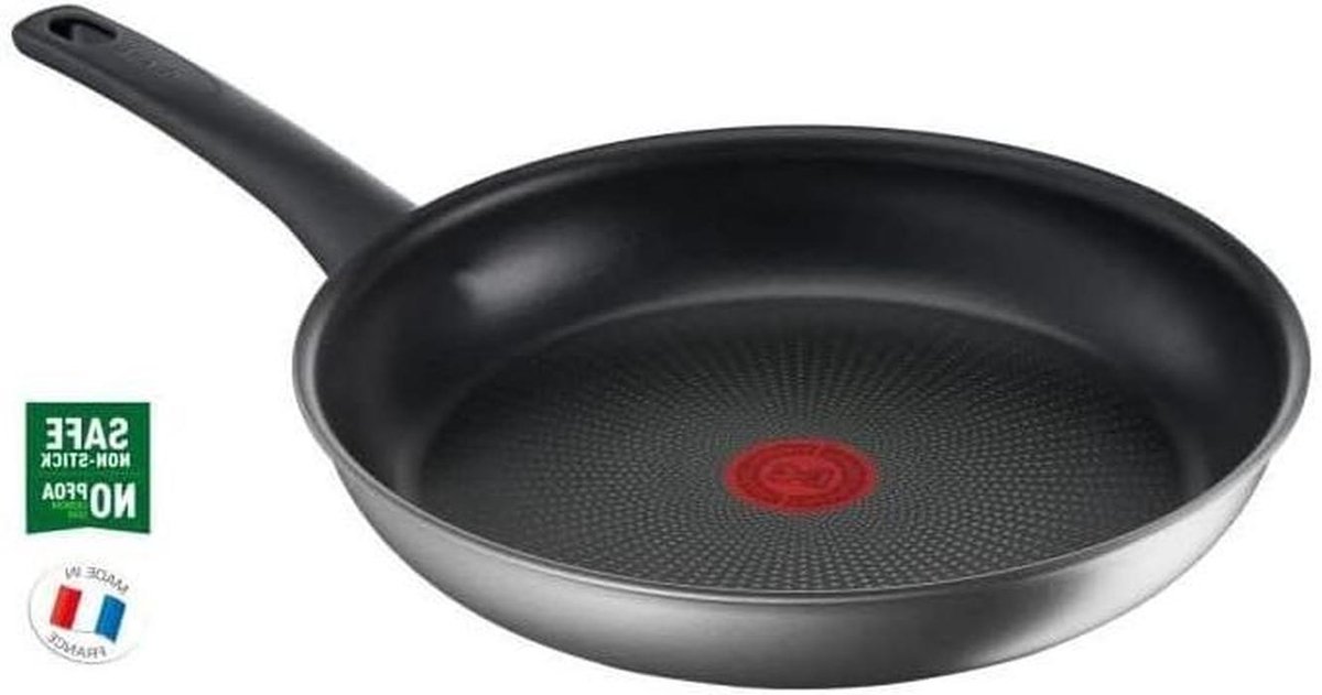 Koekenpan - Koekenpan Aluminium - Koken en Bakken - Antikleeflaag - 28 cm - Zwart