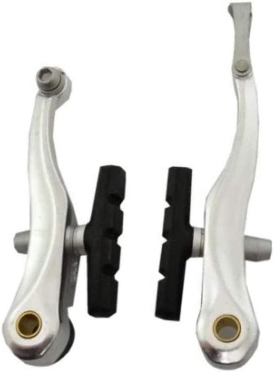 V-Brake Remmenset - Fietsremmen Set - Stadsfiets Onderhoud - Aluminium Constructie - Voor en Achter - Zilver