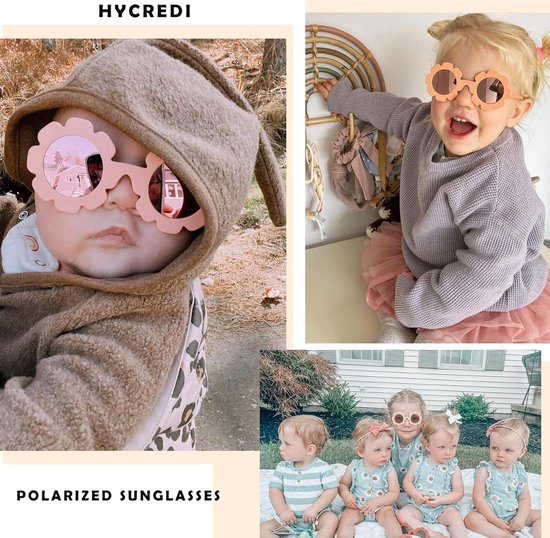 Baby Zonnebril - Polarized Bril - Oogbescherming Buiten - Flexibel Buigzaam Frame - 0-24 Maanden - Roze — afbeelding 5