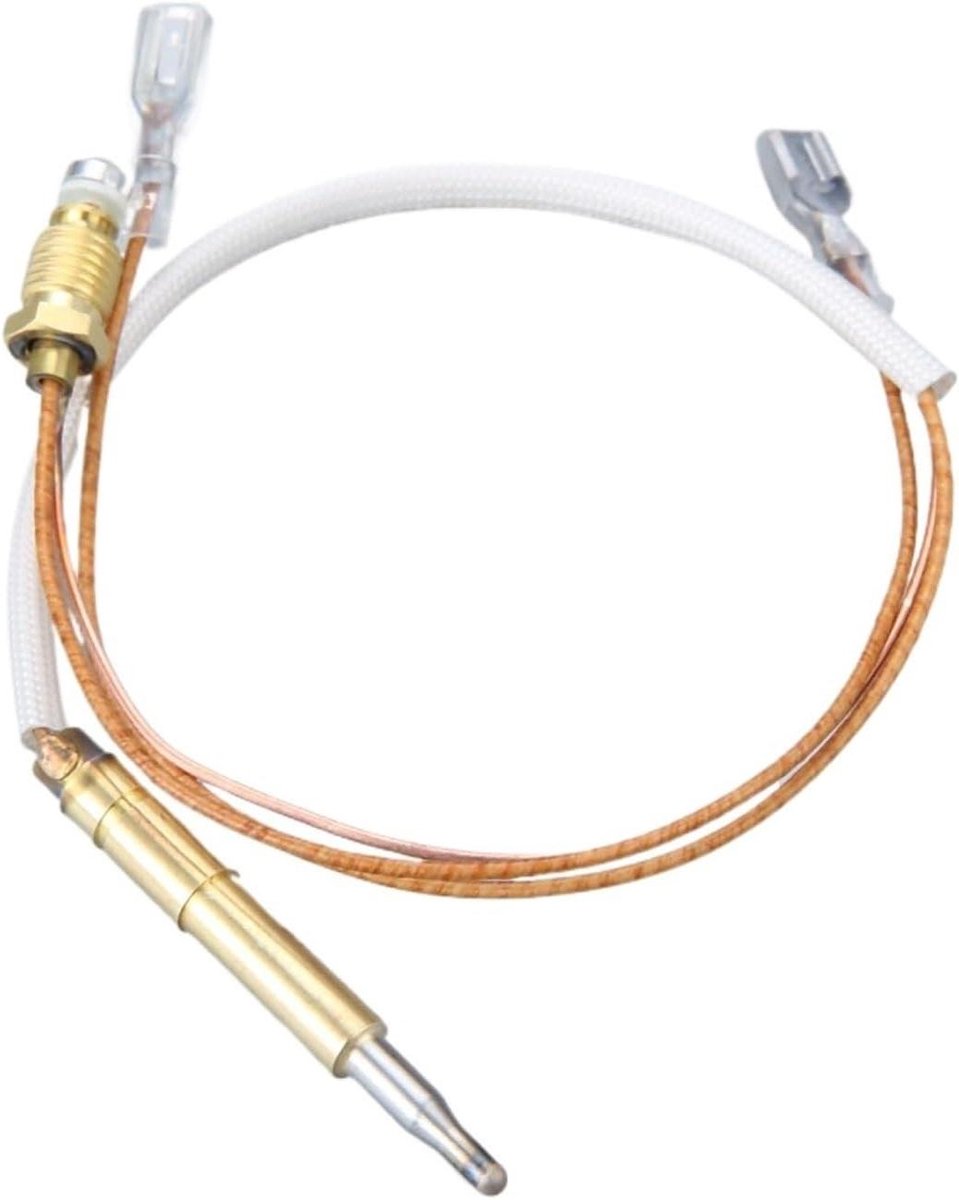 Universeel Thermokoppel - Gashaard Onderdeel - Veilig Gas Gebruik - Eenvoudige Installatie - 350 mm - Zilver