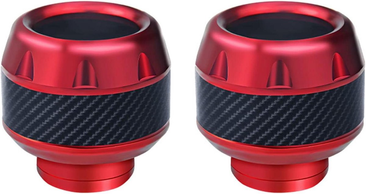 Motorfiets Valbescherming - Vork Cups - Motorrijden Beschermen - Aluminiumlegering Sterk - 2 stuks - Rood