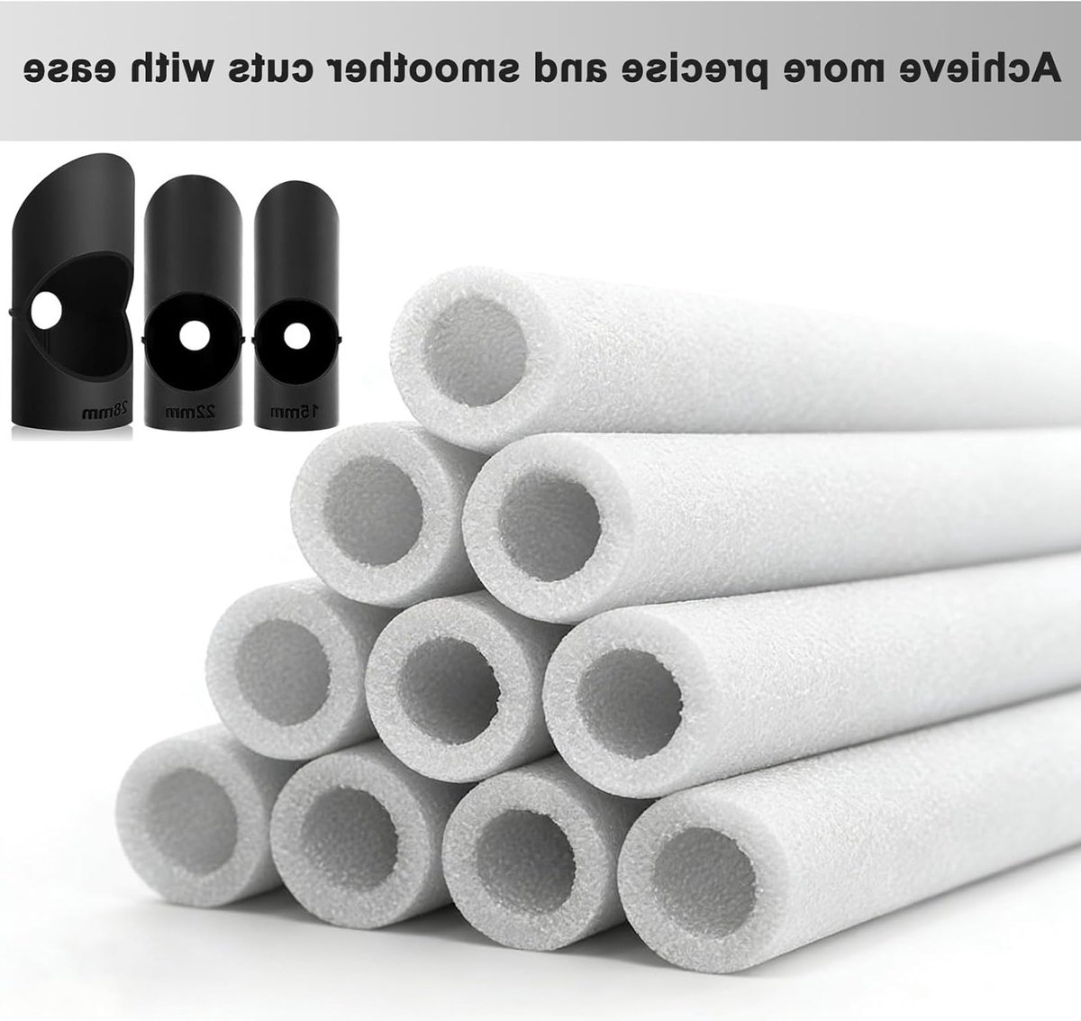 3-delige Set Snijgereedschap voor Pijpisolatie, Precisie Buizensnijder voor 13mm, 15mm, 22mm en 28mm, Ideaal voor Klusprojecten en Isolatiewerkzaamheden thumbnail 5