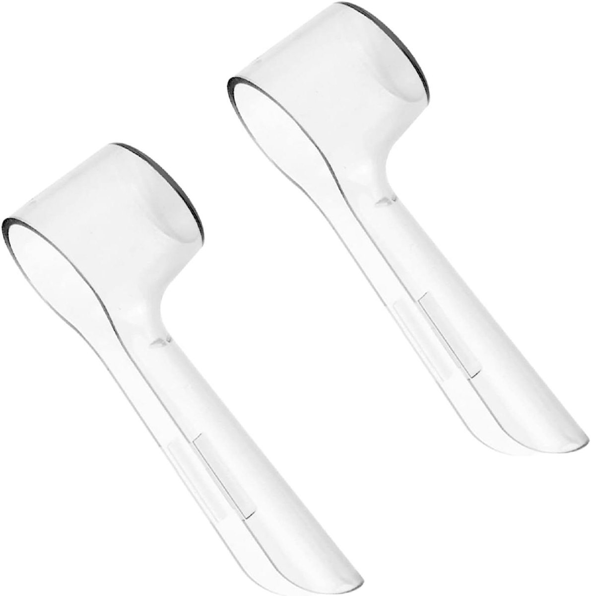 Tandenborstelkop Hoezen - Beschermkapjes - Reizen en thuis - Voedselveilig plastic - 2 stuks - Wit