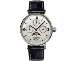 Zeppelin 8075-5 LZ 129 Hindenburg Mondphase horloge 36 mm