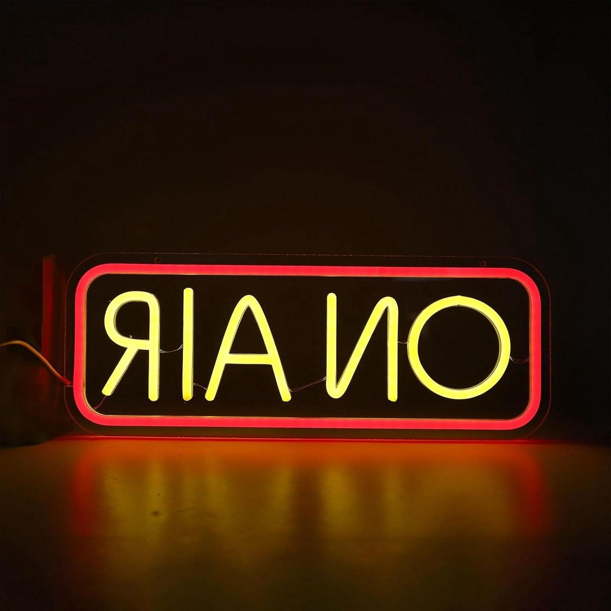 On Air Neon Sign - Studio Verlichting - Live Streamen - Community Ontwerp - 40x15cm - Wit