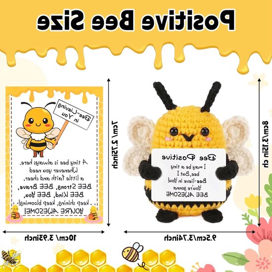 Gehaakte Dieren van Katoen, Perfecte Cadeaus voor Vrouwen, Emotionele Steun, Zachte Pluche Speelgoed voor Verjaardag, Halloween en Kerstmis — afbeelding 3