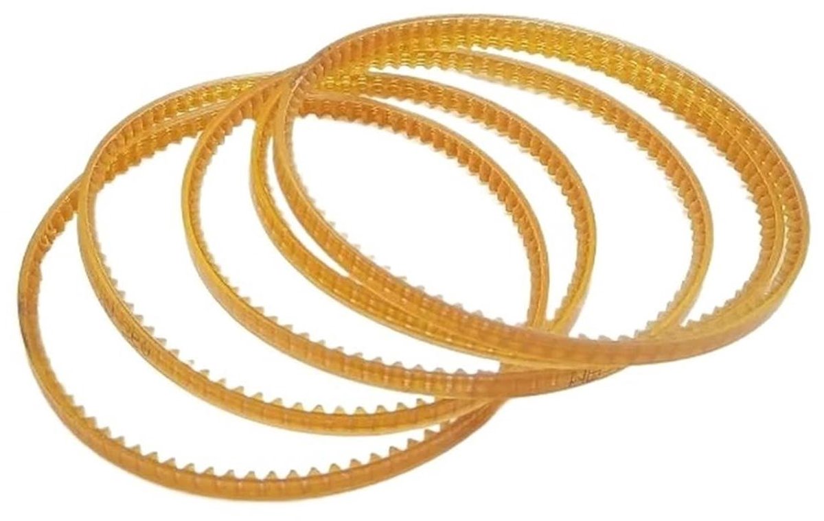 Aandrijfriemen Set - Distributieriemen Rubberen Banden - Suikerspinmachine Onderhoud - Glad Zonder Smering - 5 Stuks - Zwart