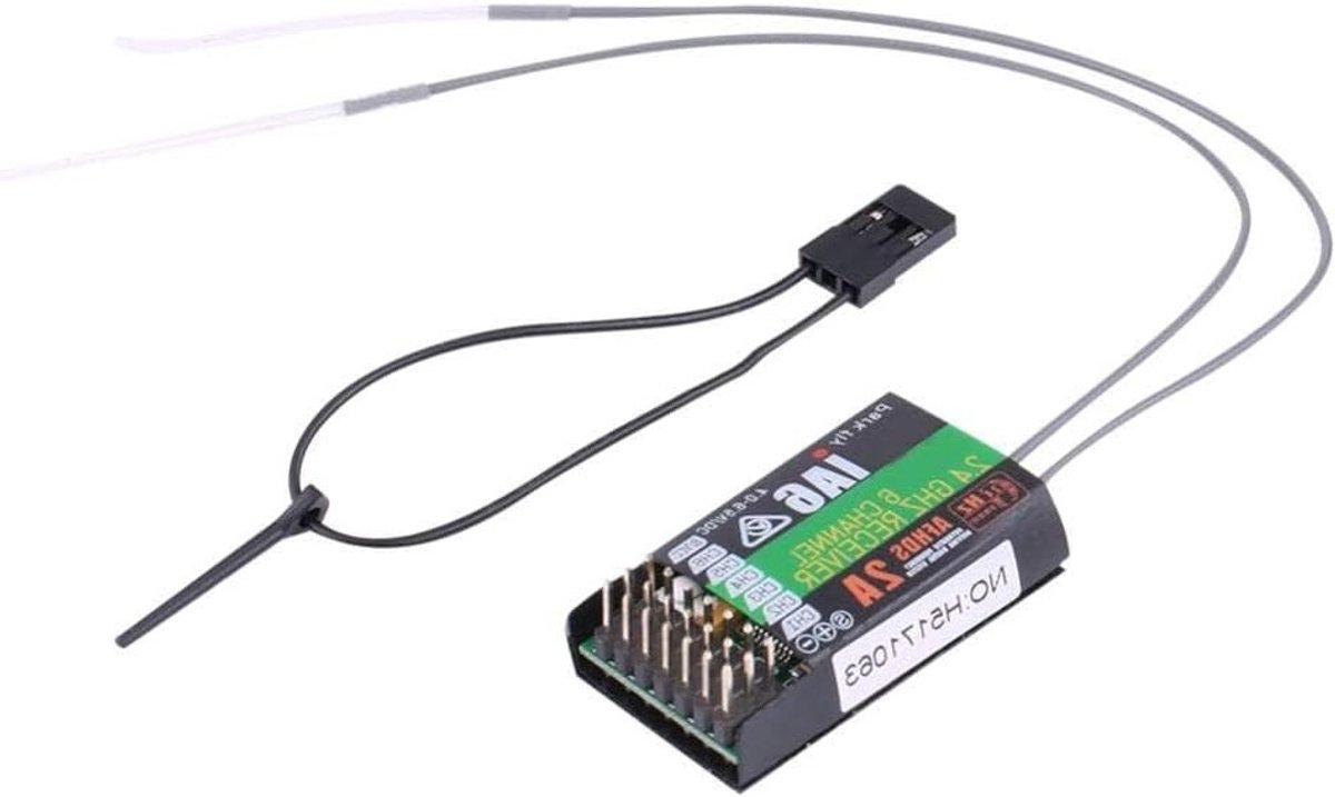 6-Kanaals 2,4 GHz RC Ontvanger voor Multicopters en Vliegtuigen met Tot 20 dBm Vermogen