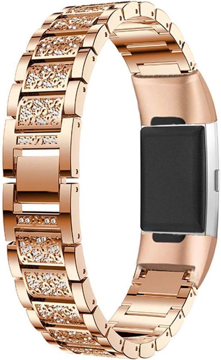 Metalen Band Fitbit - Sport Polsband - Fitness Tracker - Verstelbaar - N.v.t. - Zilver