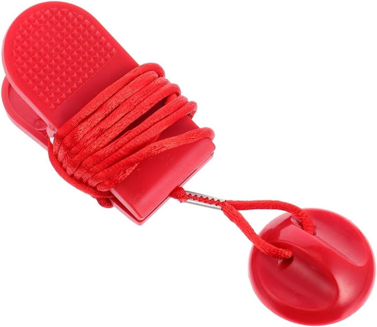 Loopband Veiligheidssleutel - Noodstop Sleutel Veiligheidspin - Veilig Trainen - Universele Magneetbevestiging - 105 cm - Rood