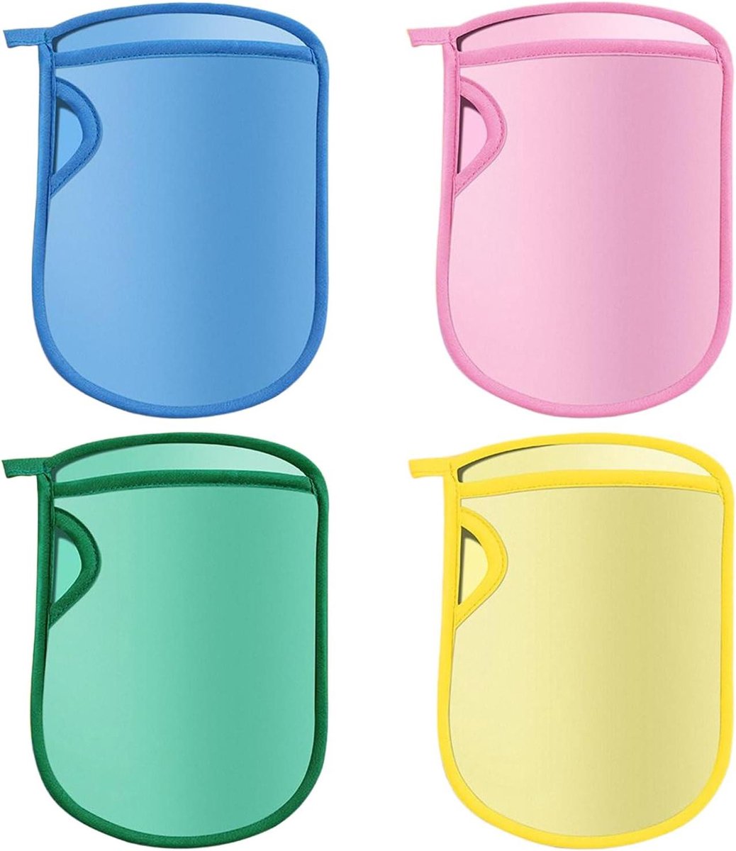 Douchehandschoenen - Scrubhandschoenen - Huid Reinigen - Zelfdrogend - 18 x 13 cm - Multicolor
