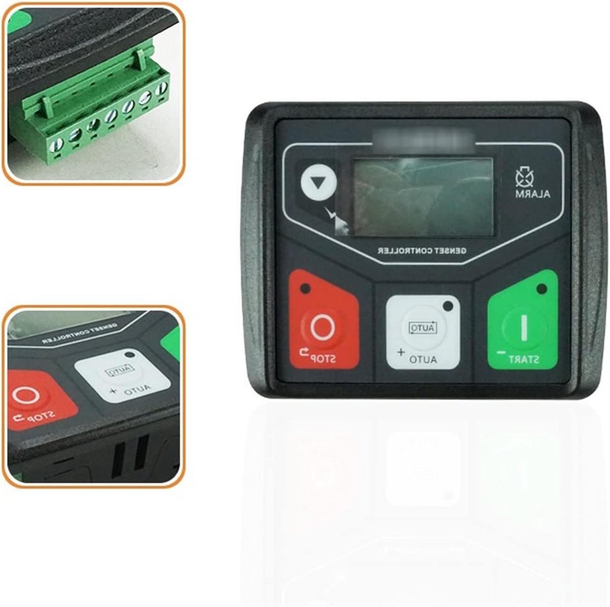 Generator Afstandsbediening - Generator Controller - Automatisch Starten - Real-time Status Weergave - 106mm x 86mm - Zwart