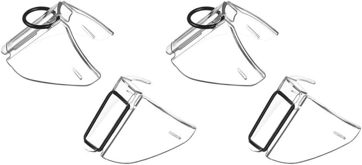 Veiligheidsbril Zijschild - Oogbescherming Accessoire - Veilig Werken - Antislip Ontwerp - 2 Paar - Transparant