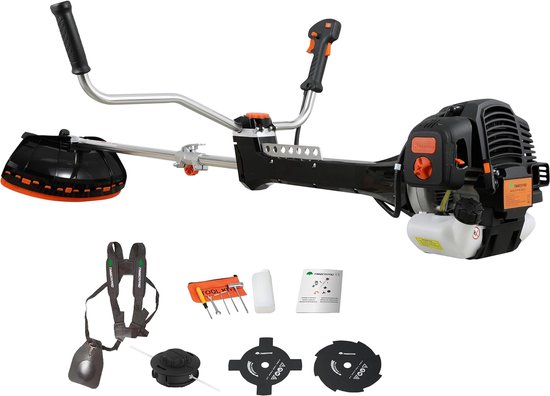 Professionele bosmaaier - Gras trimmer - Tuinonderhoud - Anti-vibratiesysteem - 62 cc - Zwart — afbeelding 3