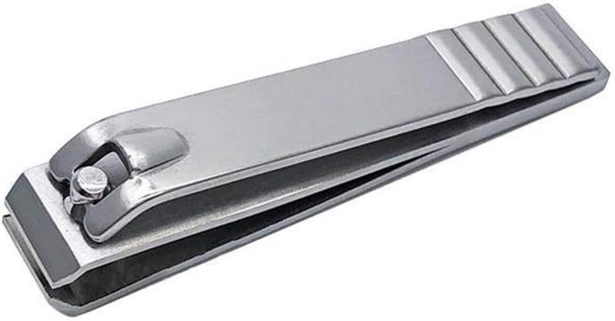 Nagelknipper - Nagelschaar - Nail Verzorging - Rechte Mond - 80 mm - Zilver