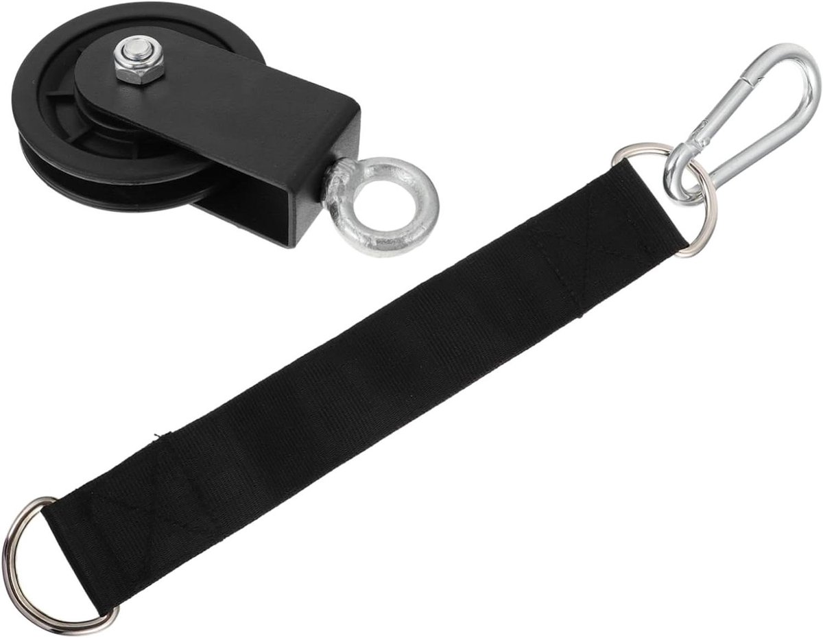 Fitness Katrol Set - Hangende Strap - Kracht Training - Stil Gebruik - 18 x 12 x 6 cm - Zwart