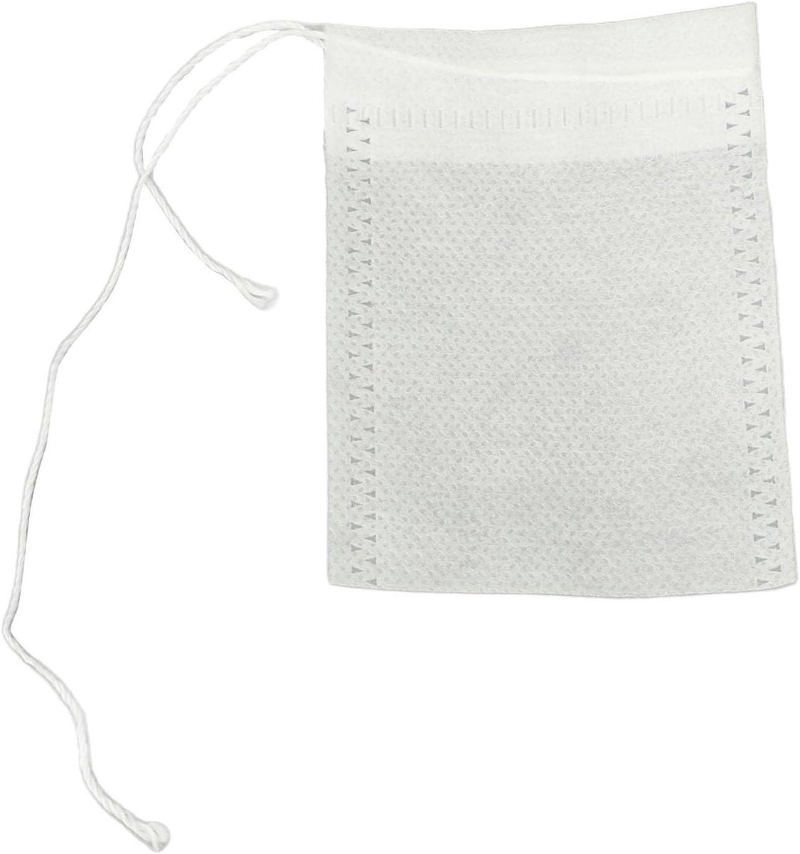 Theefilters Zakjes - Losse thee - Thee zetten - Trekkoord sluiting - 500 stuks - Wit