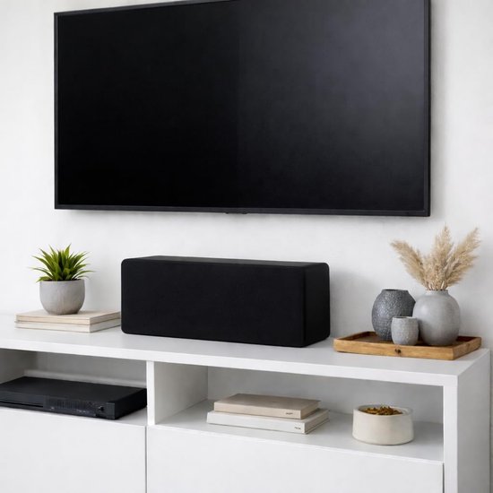 Center Luidspreker - Surround Speaker - Home Cinema - Slechts 11 cm diep - 2x4 inch woofer - Zwart mat — afbeelding 5