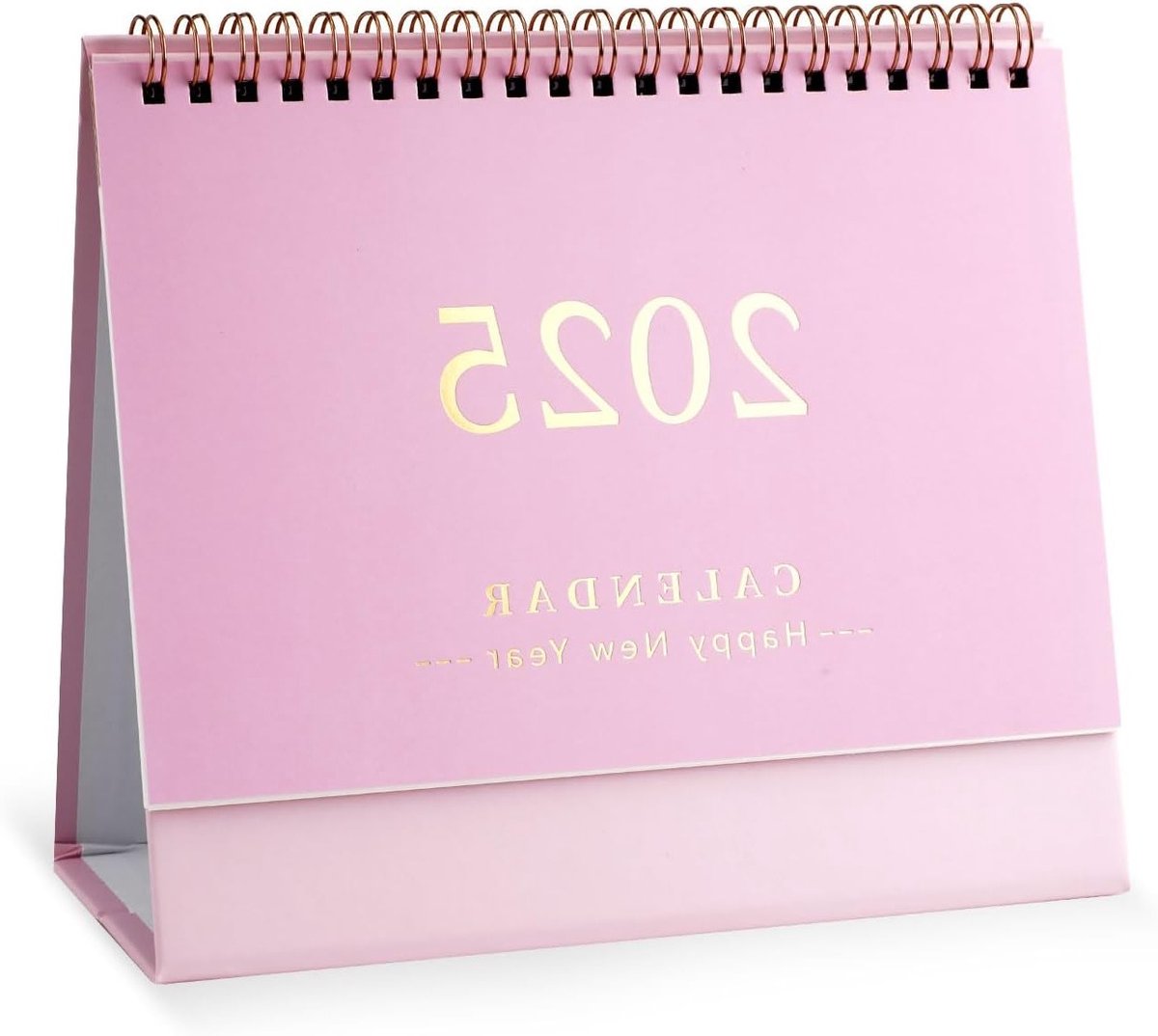 Academische Bureau Kalender 2024-2025 | Staande Flip Kalender 19x16cm | Ideaal voor School, Kantoor en Thuisgebruik (Roze)