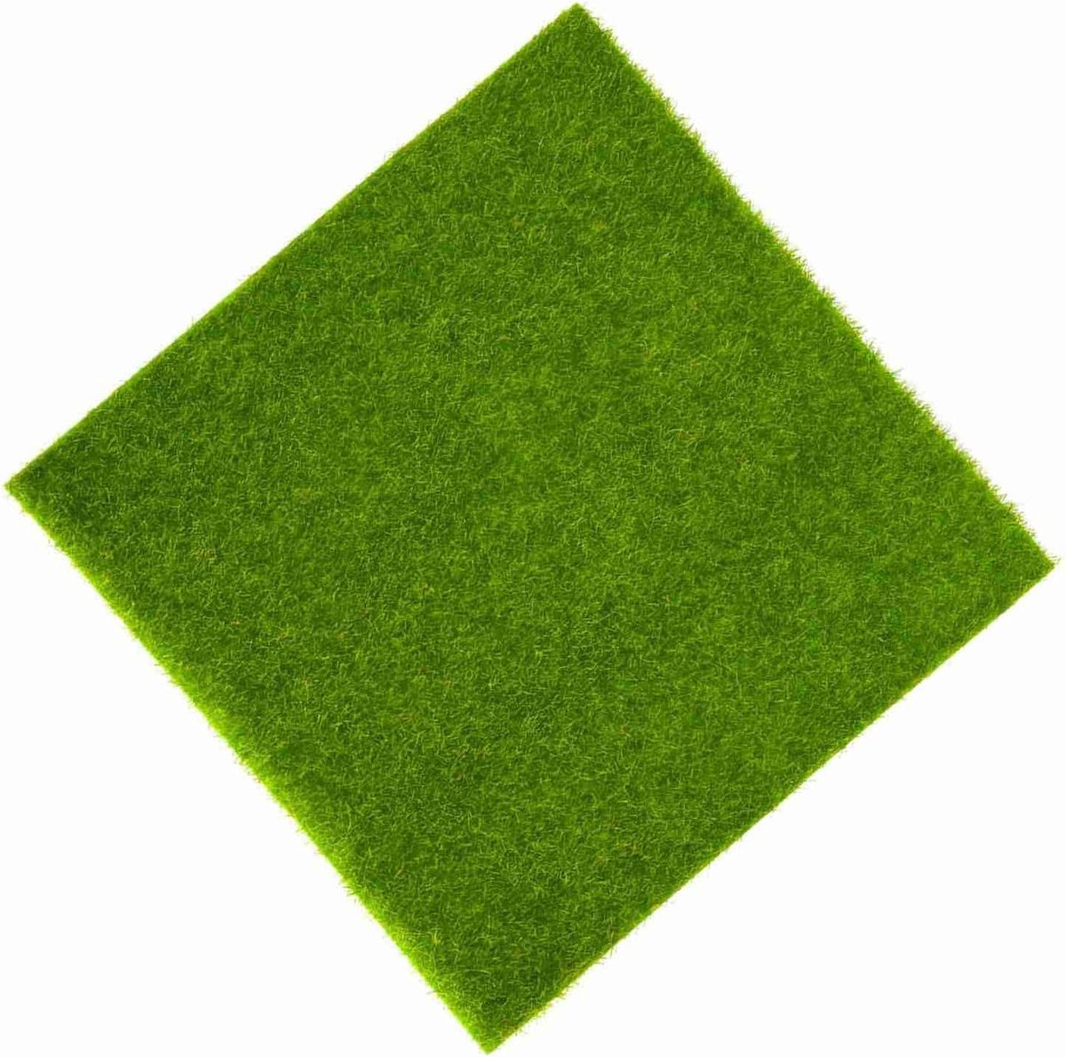 Kunstgras decoratie - Miniatuur gras - Poppenhuis inrichten - Aquarium vriendelijk - 30x30 cm - Groen