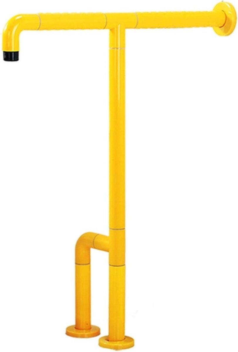 Leuning Grepen - Toilet Steun - Veiligheid Badkamer - 360 Graden Draaibaar - 200 kg Draaglast - Geel