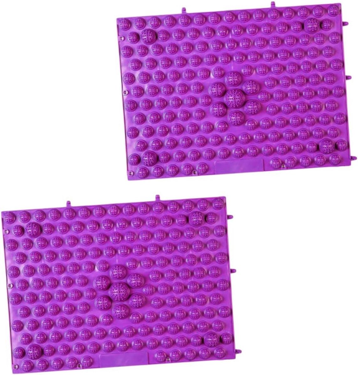 Voetmassage Mat - Reflexologie Pad - Ontspanning Bevorderen - Stimuleert Voetzolen - 38.5 x 38.5 cm - Paars