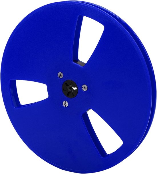 Opneemspoel Leeg - Tape Haspen - Analoge Opnames - 3 Gaten Flens - 7 Inch Diameter - Blauw — afbeelding 5