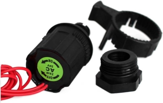 Elektrische ventielspoel - Magneetventiel spoel - Ventilatie regelen - Universele spanning - 220VAC - Zwart — afbeelding 2
