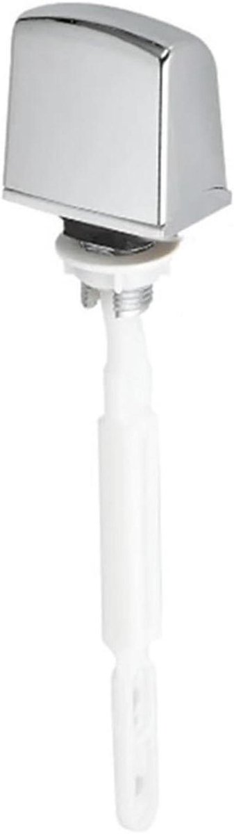 Universele Spoelhendel - Toilet Knop - Toilet Reparatie - Eenvoudige Installatie - 19 cm Lengte - Verchroomd
