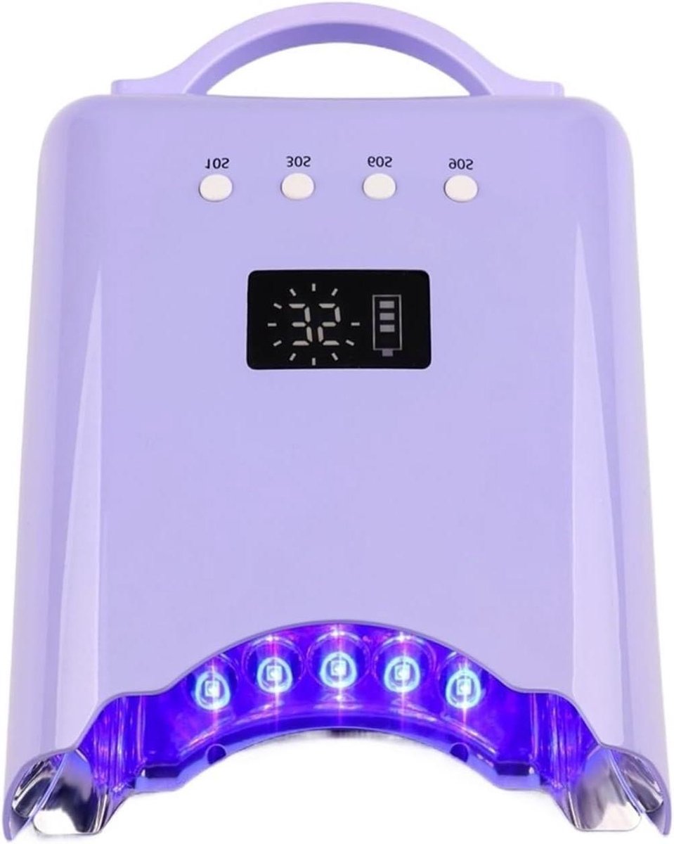 UV-spijkerlamp - Nageldroger - Gellak Uitharden - Oplaadbaar Batterijontwerp - 78W - Violet