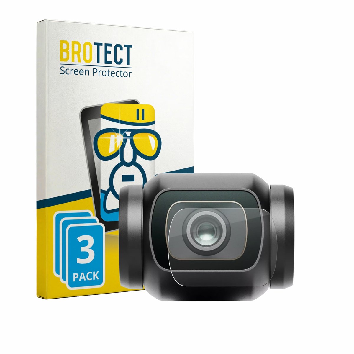 Screenprotector 3 Stuks voor DJI Osmo Pocket 4 (Lens) Beschermglas transparant